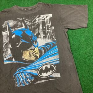 Vintage Batman Shirt Mens L Black 1992 Batman DC Comics Single Stitch 90s USA